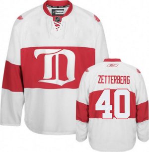 NHL Detroit Red Wings Trikot #40 Henrik Zetterberg Authentic Weiß Reebok 3rd Winter Classic
